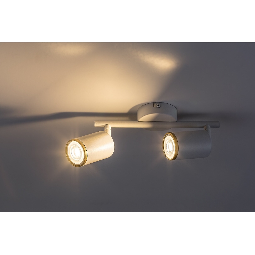 Rabalux - 2x GU10 Spotlight, 15W, 230V, White