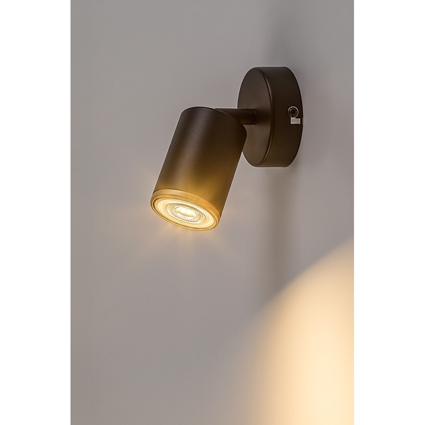 Rabalux - Wall-mounted directional spotlight 1x GU10/15W/230V, Black