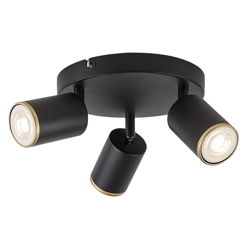 Rabalux - 3x GU10 Spotlight, 15W/230V, Black
