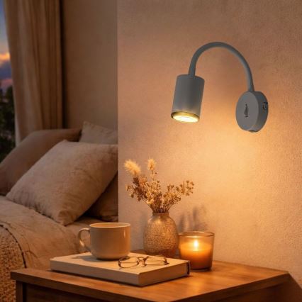 Rabalux - Wall-mounted spotlight 1xGU10/15W/230V white