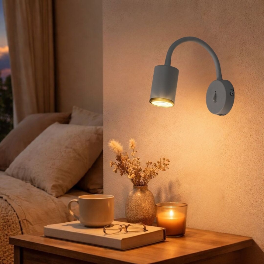 Rabalux - Wall-mounted spotlight 1xGU10/15W/230V white