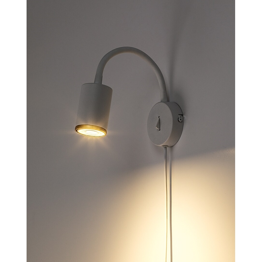 Rabalux - Wall-mounted spotlight 1xGU10/15W/230V white