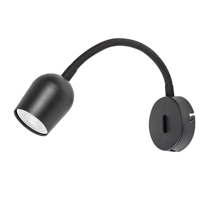 Rabalux - Black wall-mounted spotlight 1x GU10/15W/230V