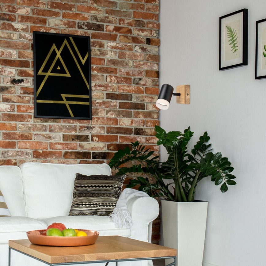 Rabalux - Wall spotlight 1xGU10/5W/230V oak