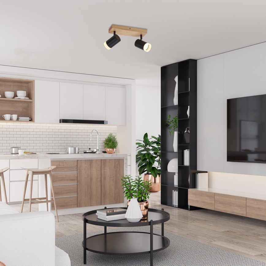 Rabalux - Ceiling spotlight 2xGU10/5W/230V oak