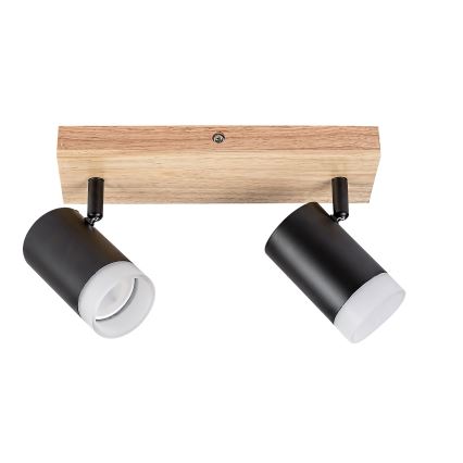 Rabalux - Ceiling spotlight 2xGU10/5W/230V oak