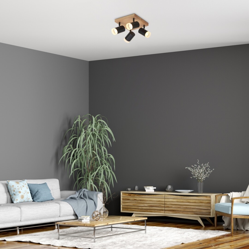 Rabalux - Ceiling spotlight 4xGU10/5W/230V oak