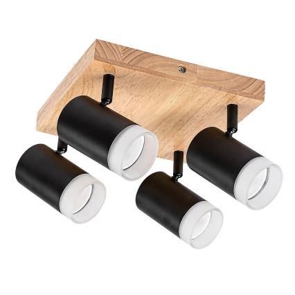 Rabalux - Ceiling spotlight 4xGU10/5W/230V oak