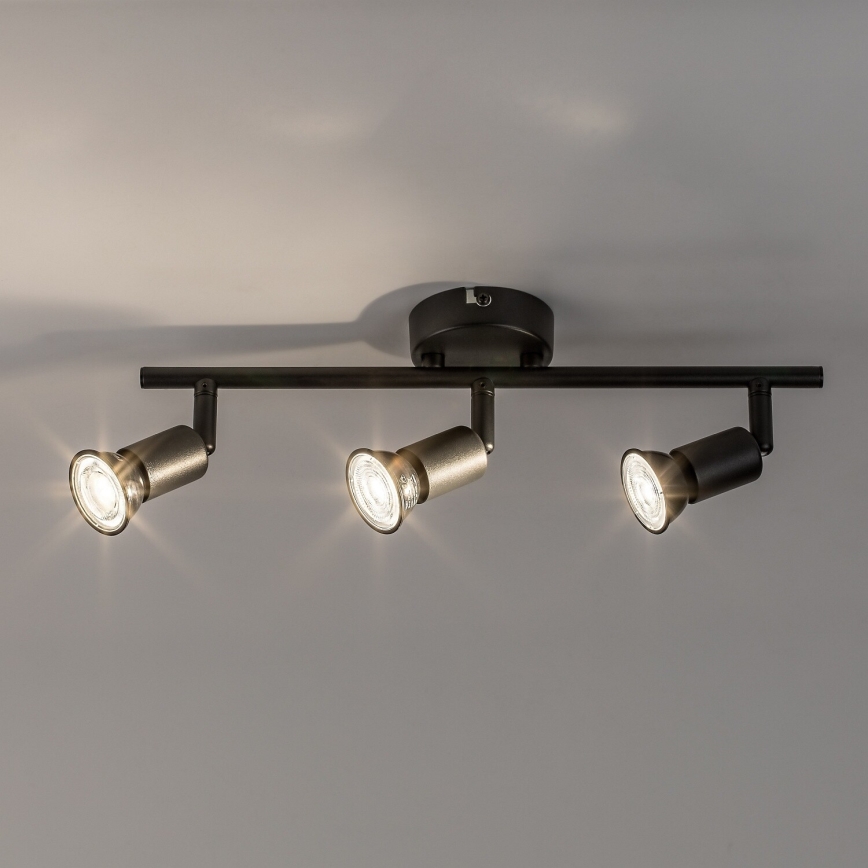 Rabalux - 3x GU10 Spotlight, 25W/230V, Black