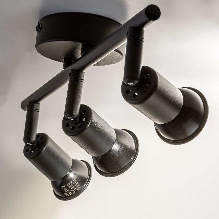 Rabalux - 3x GU10 Spotlight, 25W/230V, Black