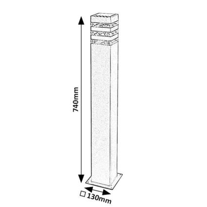 Rabalux - Outdoor lamp 1xE27/12W/230V IP44