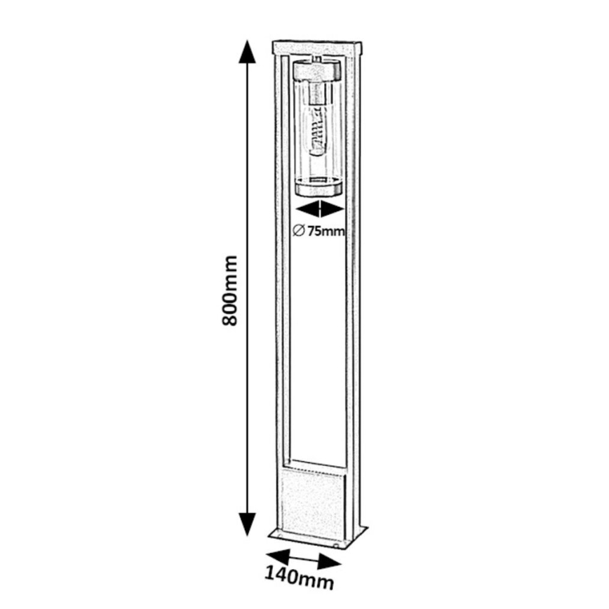 Rabalux - Outdoor lamp 1xE27/12W/230V IP44