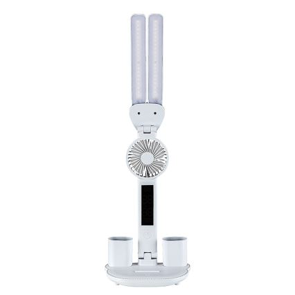 Rabalux - Dimmable LED Desk Lamp with Fan and LED Display, 7W/5V, 3000/4000/6500K