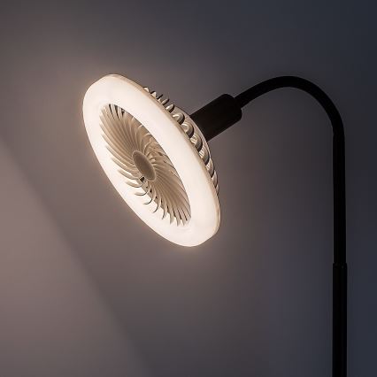 Rabalux - LED Dimmable Floor Lamp with Fan 1xE27/16W/230V 3000-6500K