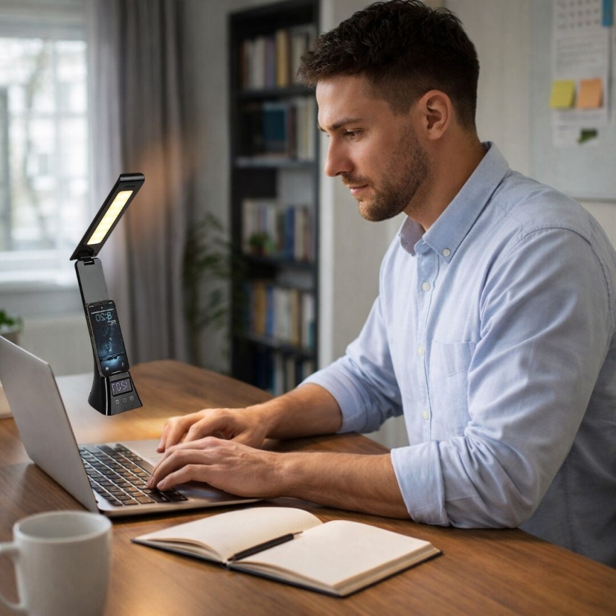 Rabalux - Dimmable Touch-Control LED Desk Lamp, 6W/5V, 3000/4000/6500K