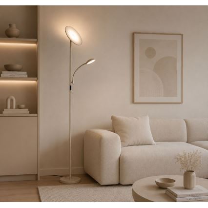 Rabalux - Dimmable LED floor lamp LED/23W/230V 3000/4200/6500 beige