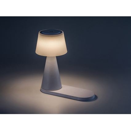 Rabalux - LED Dimmable rechargeable table lamp with wireless charging LED/5W/5V 3000/4000/5000K