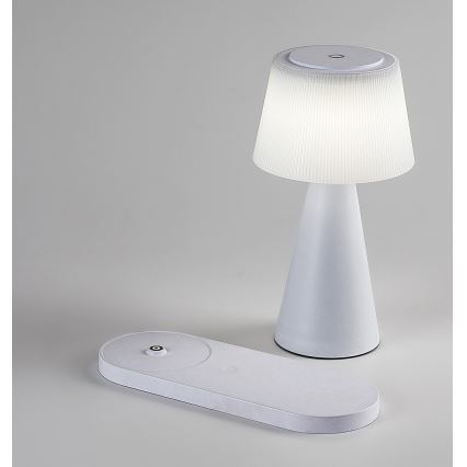 Rabalux - LED Dimmable rechargeable table lamp with wireless charging LED/5W/5V 3000/4000/5000K