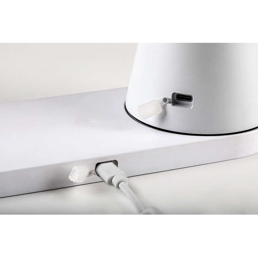 Rabalux - LED Dimmable rechargeable table lamp with wireless charging LED/5W/5V 3000/4000/5000K