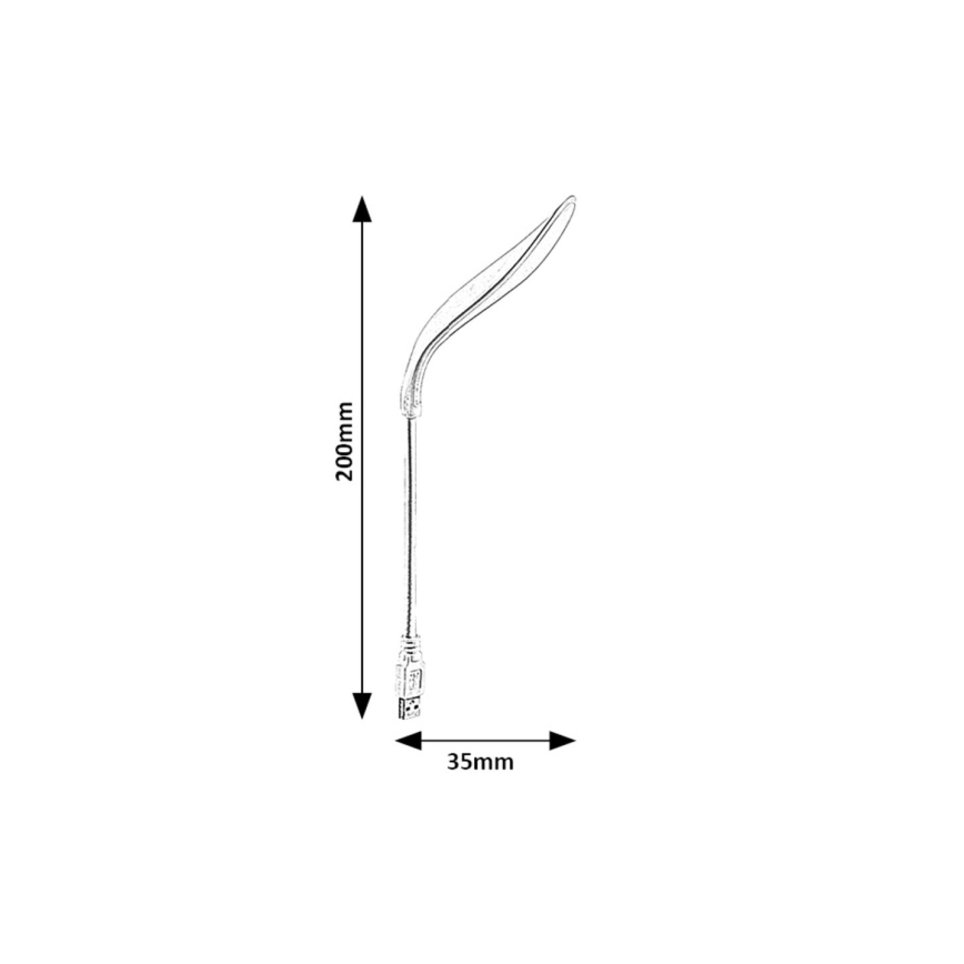 Rabalux - LED Flexible USB small lamp LED/2W/5V