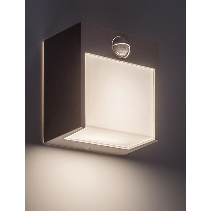 Rabalux - LED Outdoor wall light with a sensor LED/12W/230V white IP44