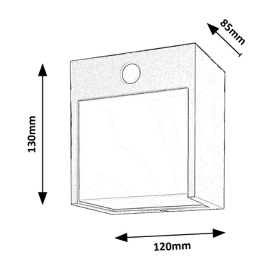 Rabalux - LED Outdoor wall light with a sensor LED/12W/230V white IP44