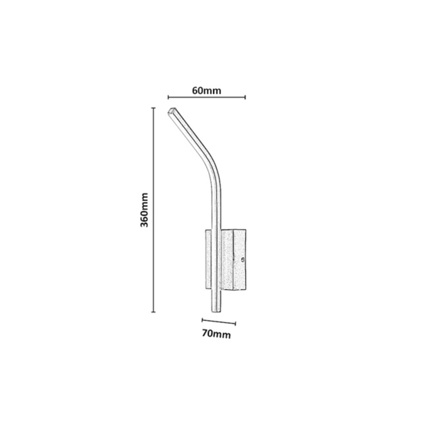 Rabalux - LED Bathroom Wall Light LED/10W/230V 4000K IP44 Anthracite