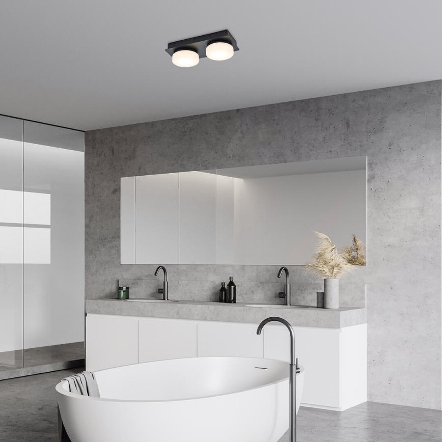 Rabalux - LED Ceiling bathroom light 2xLED/5,5W/230V IP44 black