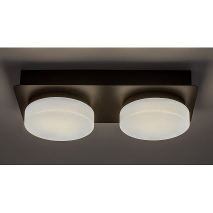 Rabalux - LED Ceiling bathroom light 2xLED/5,5W/230V IP44 black
