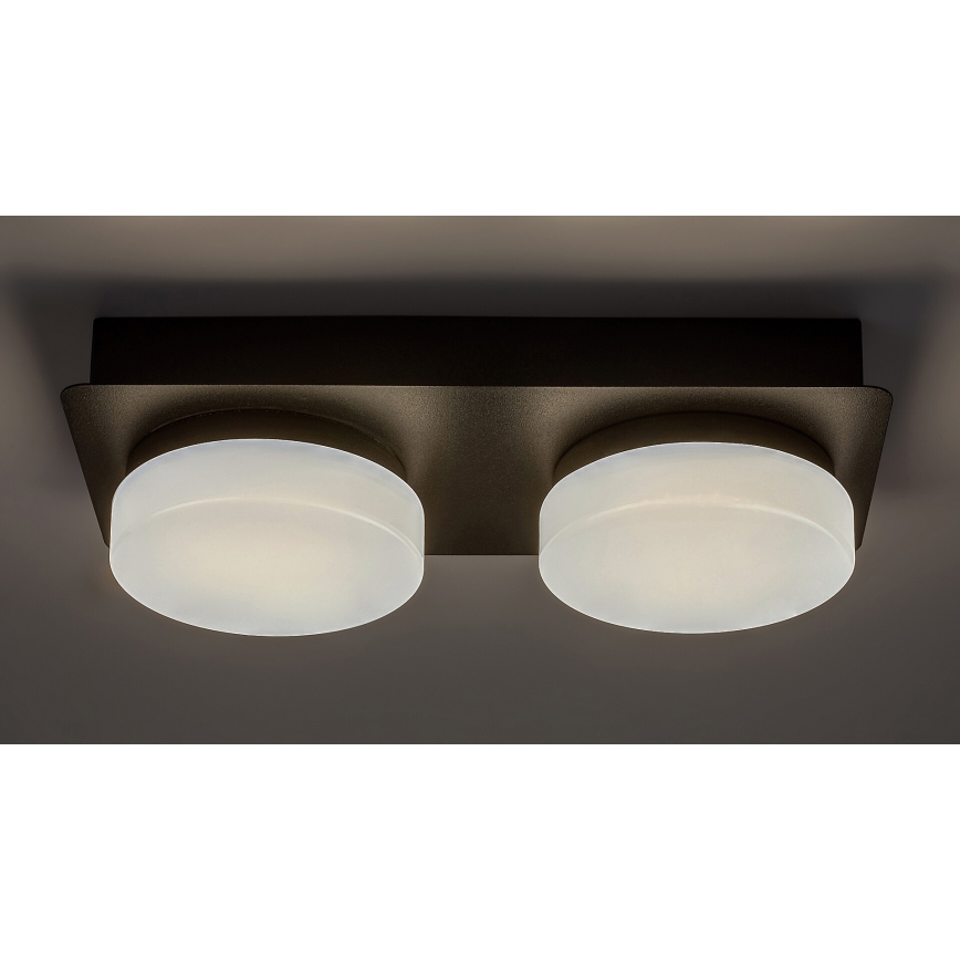 Rabalux - LED Ceiling bathroom light 2xLED/5,5W/230V IP44 black