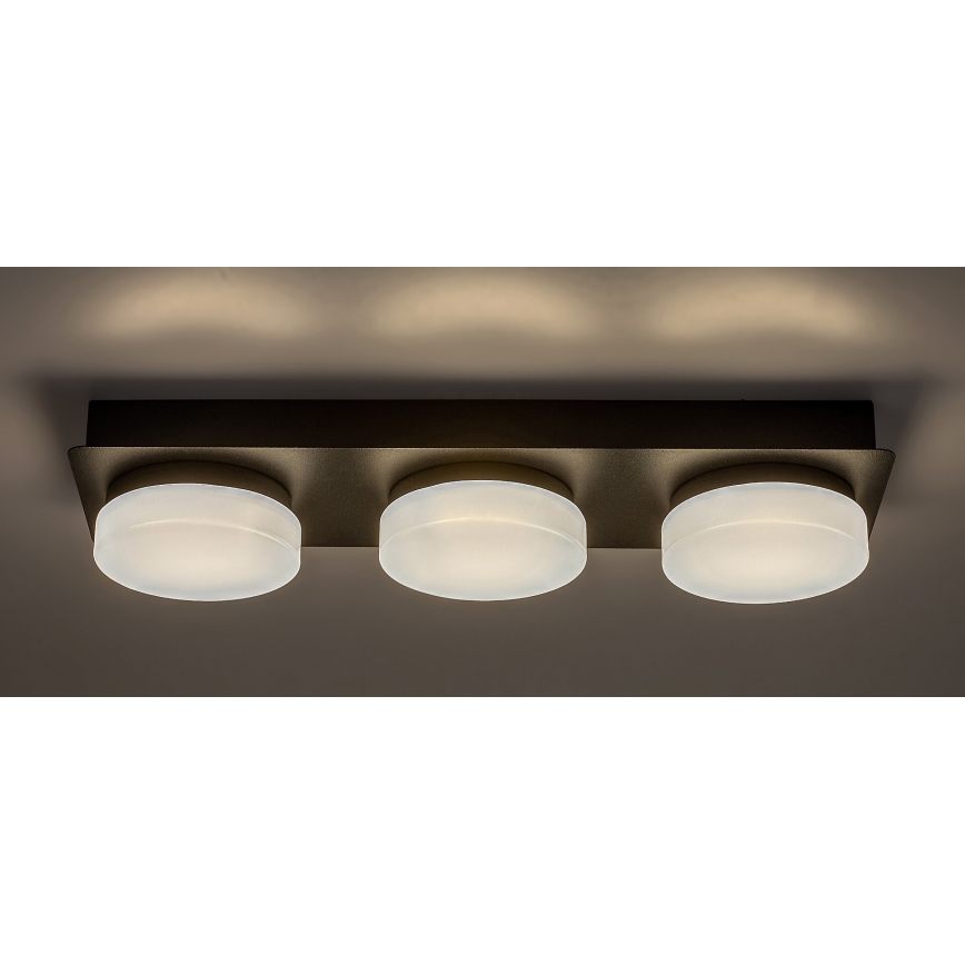 Rabalux - LED Ceiling bathroom light 3xLED/6W/230V IP44 black