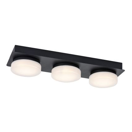 Rabalux - LED Ceiling bathroom light 3xLED/6W/230V IP44 black
