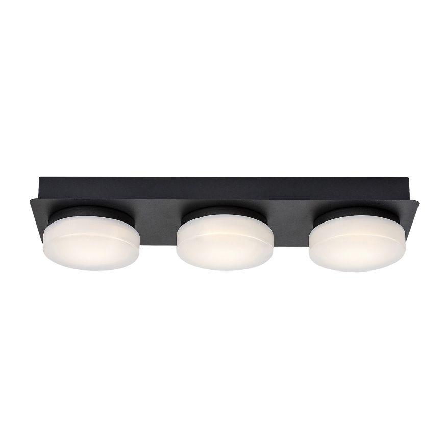 Rabalux - LED Ceiling bathroom light 3xLED/6W/230V IP44 black