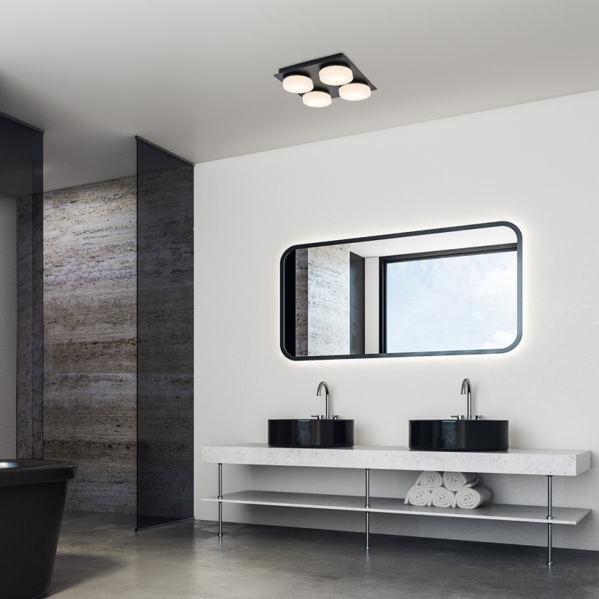 Rabalux - LED Ceiling bathroom light 4xLED/5,2W/230V IP44 black