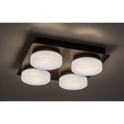 Rabalux - LED Ceiling bathroom light 4xLED/5,2W/230V IP44 black