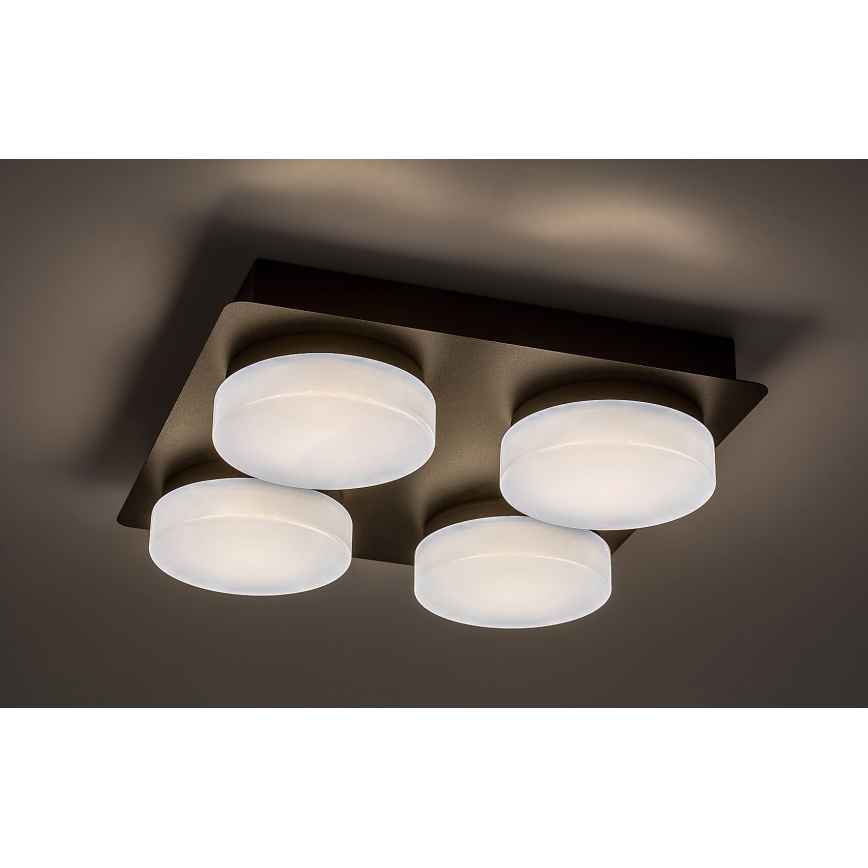 Rabalux - LED Ceiling bathroom light 4xLED/5,2W/230V IP44 black