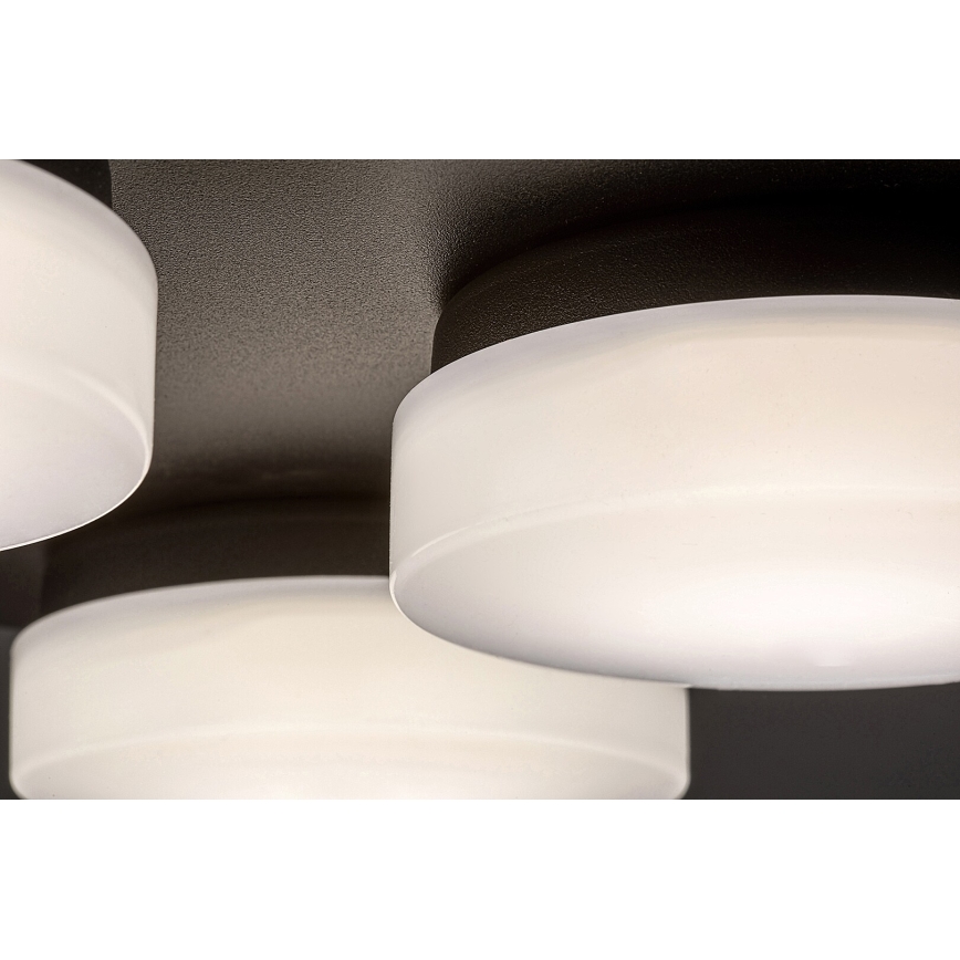 Rabalux - LED Ceiling bathroom light 4xLED/5,2W/230V IP44 black