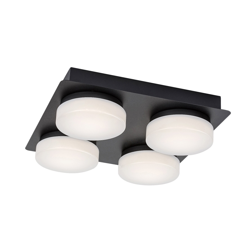 Rabalux - LED Ceiling bathroom light 4xLED/5,2W/230V IP44 black