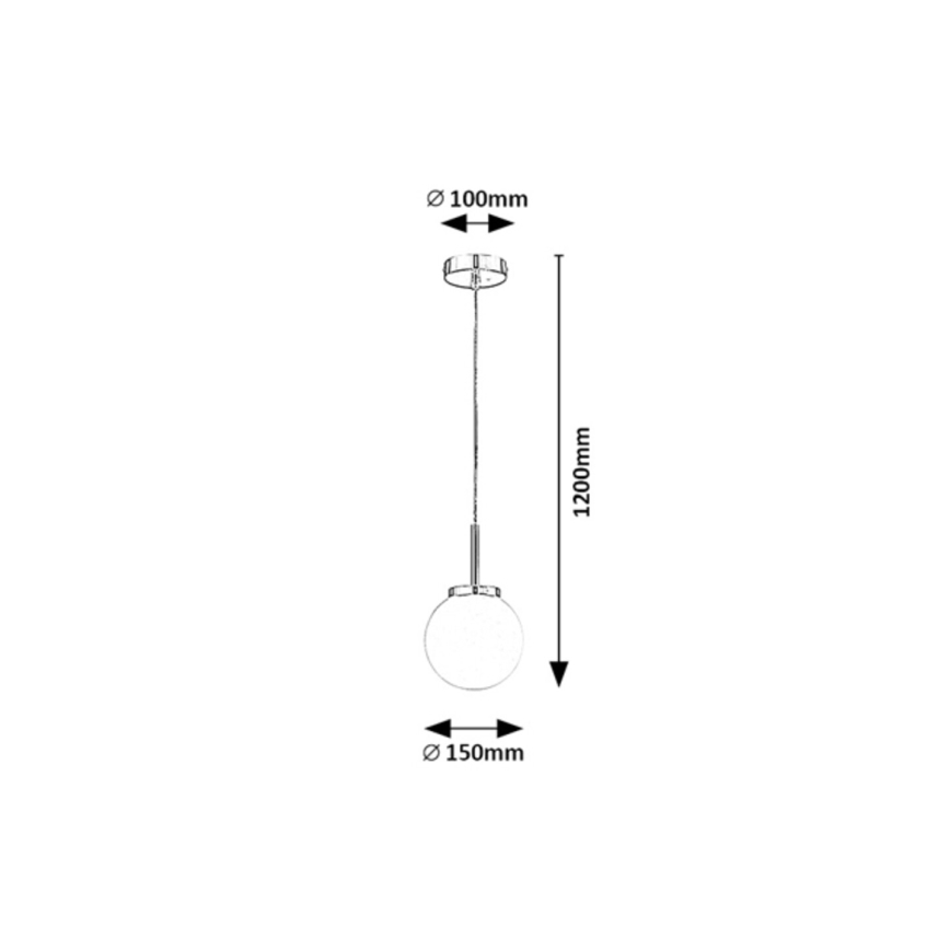Rabalux - Bathroom chandelier on a string 1xE14/40W/230V IP44 shiny chrome