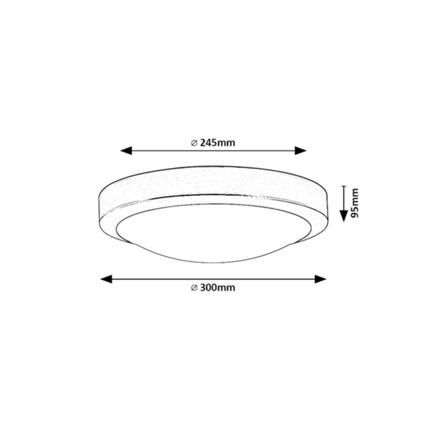 Rabalux - Bathroom ceiling light 2xE27/40W/230V IP44