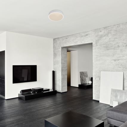 Rabalux - LED Ceiling light with sensor LED/19W/230V IP44 4000K d. 28,5 cm white