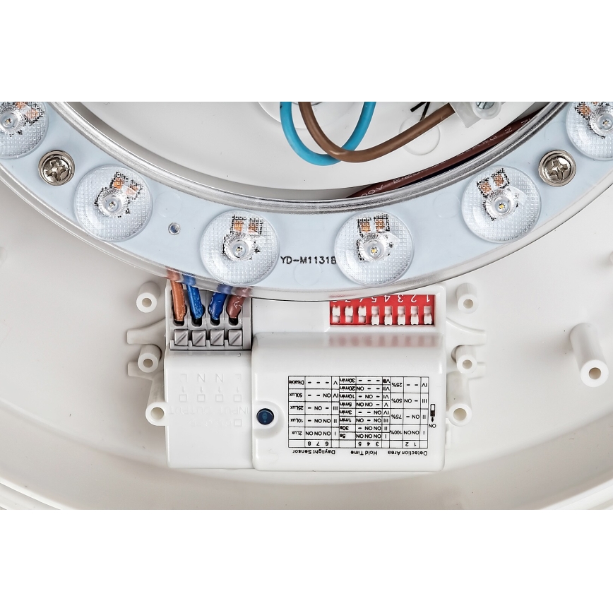 Rabalux - LED Ceiling light with sensor LED/19W/230V IP44 4000K d. 28,5 cm white