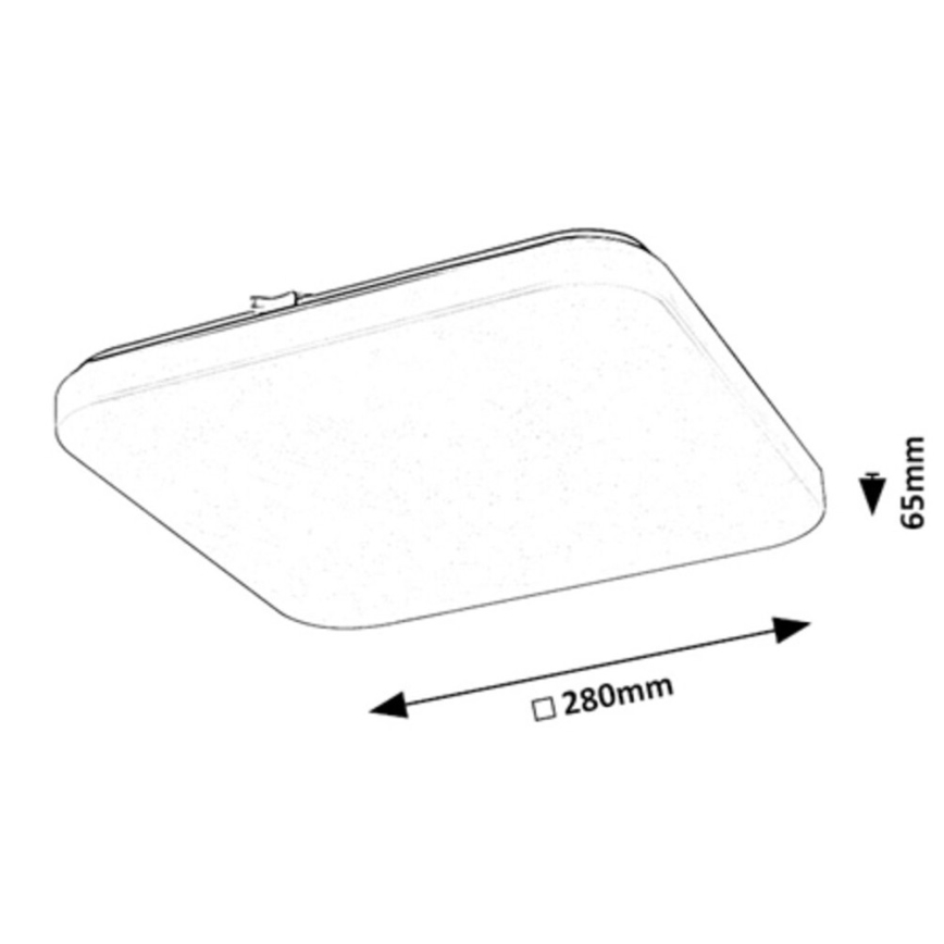 Rabalux - LED Ceiling light with sensor LED/12W/230V 4000K 28x28cm