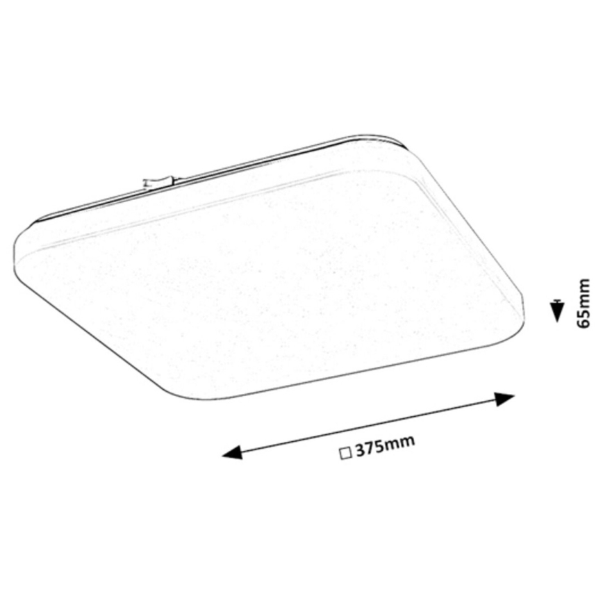 Rabalux - LED Ceiling light with sensor LED/24W/230V 4000K 37x37cm