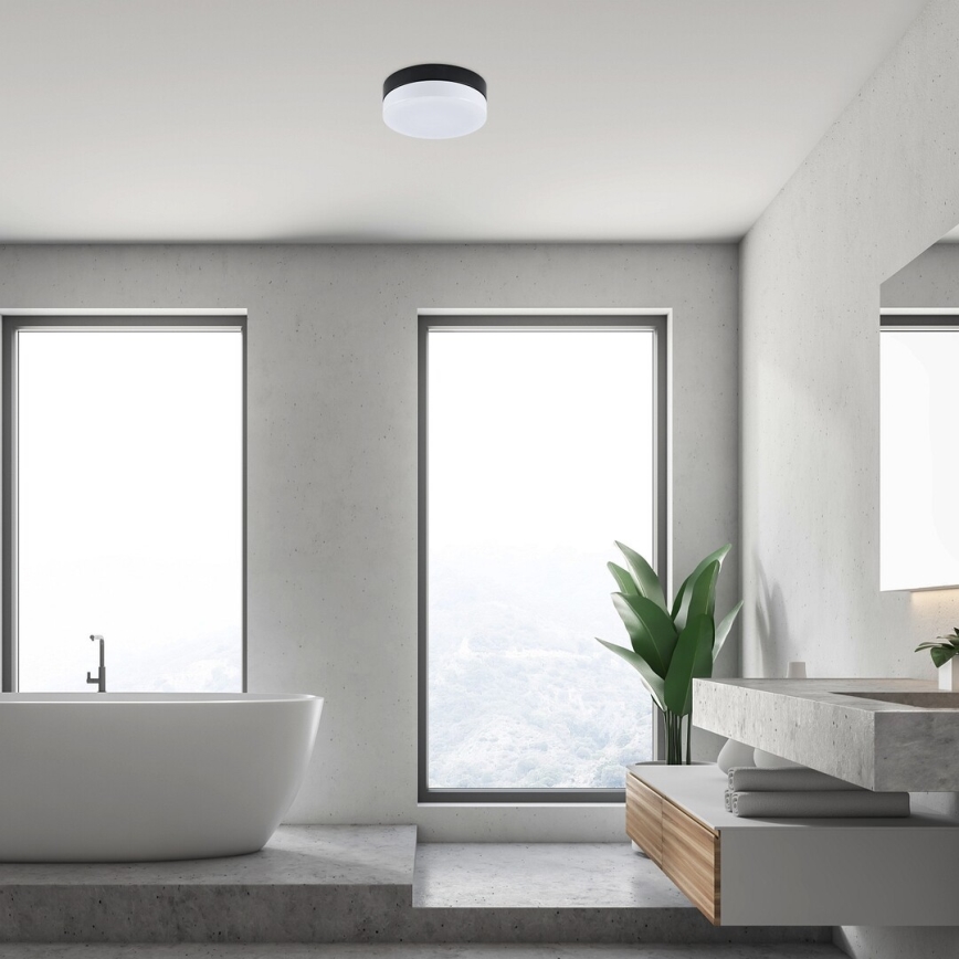 Rabalux - LED Bathroom ceiling light LED/18W/230V IP44 4000K d. 28 cm black
