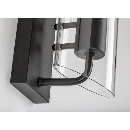 Rabalux - Bathroom wall light 1xE14/12W/230V IP44 black