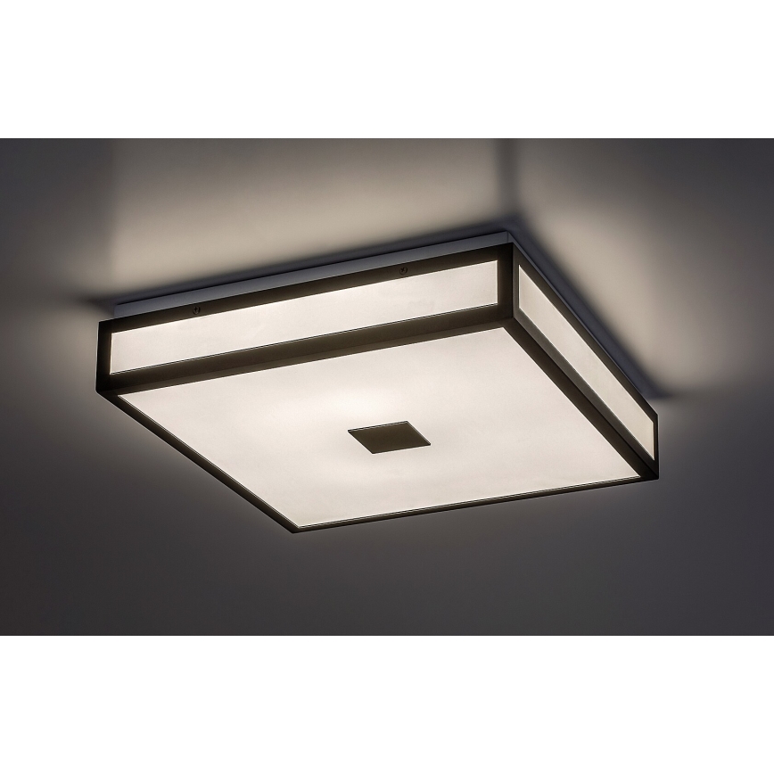 Rabalux - LED Bathroom Ceiling Light LED/18W/230V IP44 Black 30x30 cm