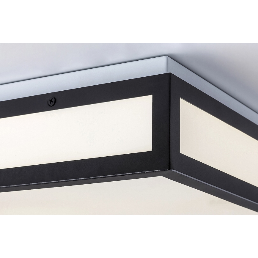 Rabalux - LED Bathroom Ceiling Light LED/18W/230V IP44 Black 30x30 cm