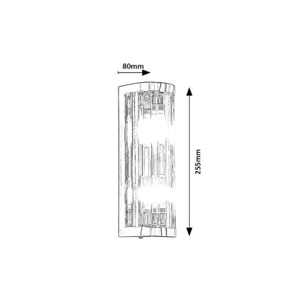 Rabalux - Bathroom wall light 2xG9/28W/230V IP44