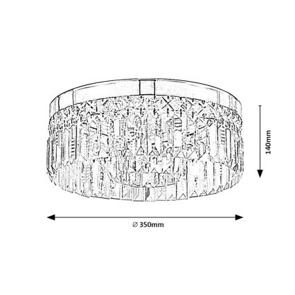 Rabalux - Bathroom ceiling light 6xG9/28W/230V IP44